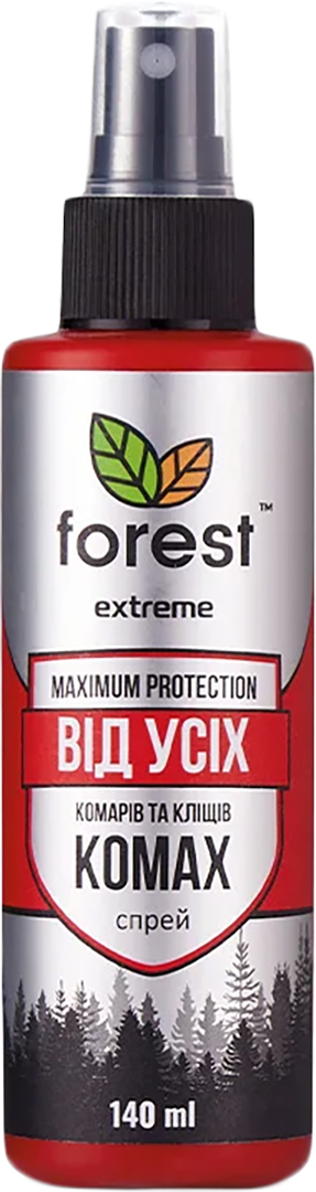 Спрей від комах Forest репелент Extreme від усіх літаючих та повзаючих комах 140 мл (FR00785) - Фото 1
