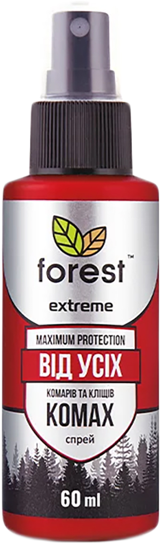 Спрей від комах Forest репелент Extreme від усіх літаючих та повзаючих комах 60 мл (FR25279) - Фото 1