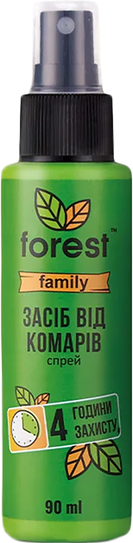 Спрей від комах Forest репелент Family від комарів 90 мл (FR00747) - Фото 1