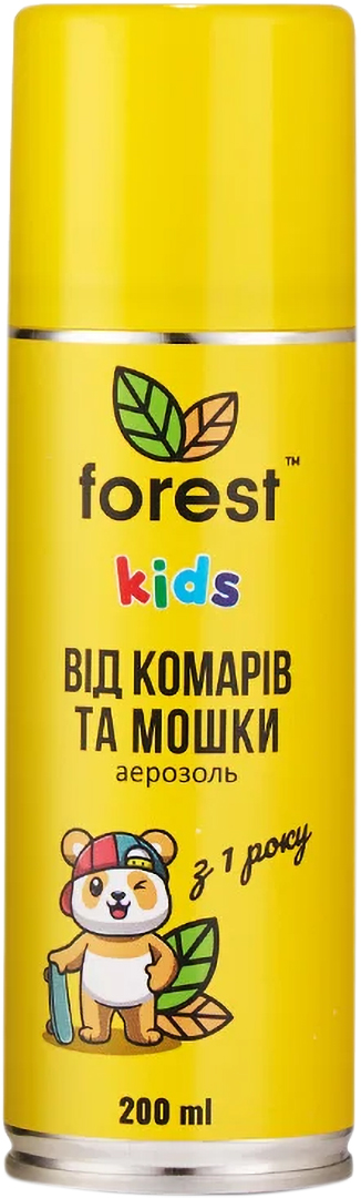 Купити Спрей від комарів для дітей Forest Kids та мошки 200 мл (FR00617) - Фото 1 Спрей від комарів для дітей Forest Kids та мошки 200 мл (FR00617) - Фото 1