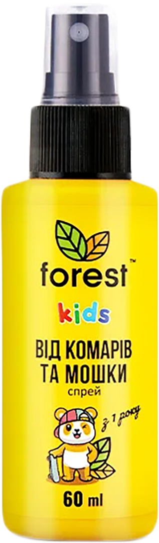 Спрей від комарів для дітей Forest репелент Kids від мошки 60 мл (FR25262) - Фото 1