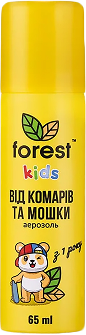 Спрей від комарів для дітей Forest репелент Kids від мошки 65 мл (FR00457) - Фото 1