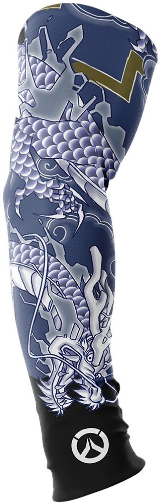 Купити Геймерський рукав Overwatch 2 Hanzo tatoo безшовний XL Синій (FOWSLEEVHANZTATXL) - Фото 1 Геймерський рукав Overwatch 2 Hanzo tatoo безшовний XL Синій (FOWSLEEVHANZTATXL) - Фото 1