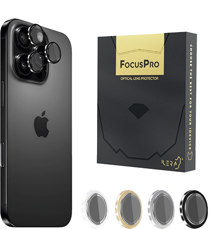 Защитное стекло для смартфона ILera FocusPro Lens for iPhone 16 Pro / 16 Pro Max Black Titanium (iLFPBl16PR) - Фото 1