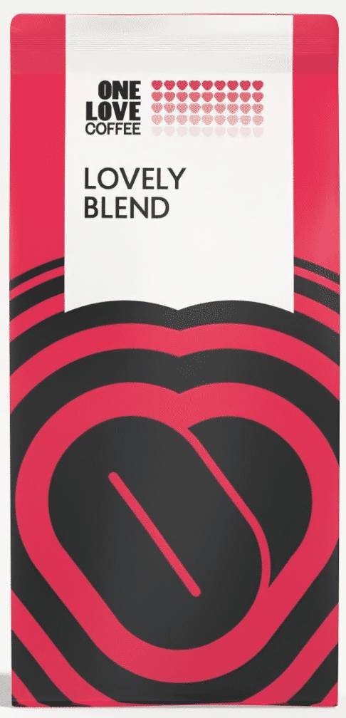 Кофе в зернах One Love Кофе обжаренный с кофеином Lovely Blend 1 кг - Фото 1