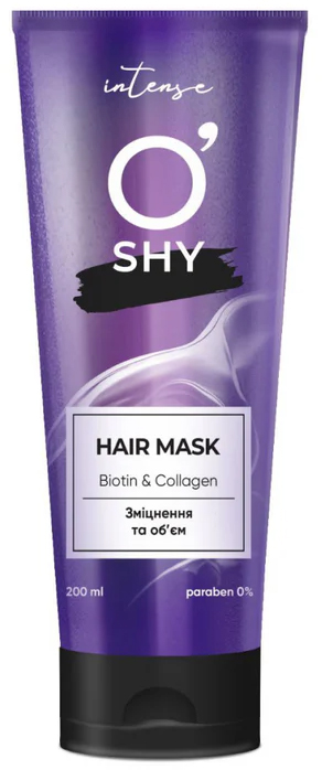 Маска для волос O'Shy BIOTIN &COLLAGEN Intense 200 мл (4820263233993) - Фото 1