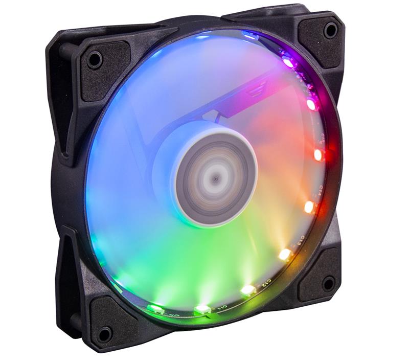 Корпусный вентилятор Frime Iris LED Fan 16LED RGB HUB-2 (FLF-HB120RGBHUB216) - Фото 1