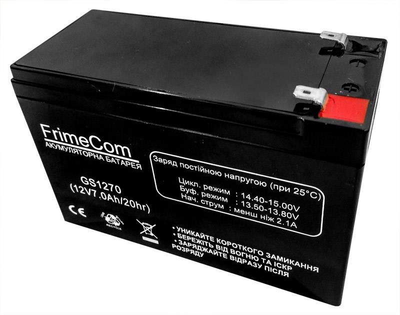 Аккумулятор для ИБП FrimeCom 12V 7AH (GS1270) AGM - Фото 1