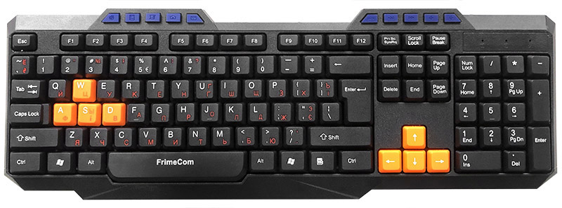 Клавиатура проводная FrimeCom FC-303-USB Black - Фото 1