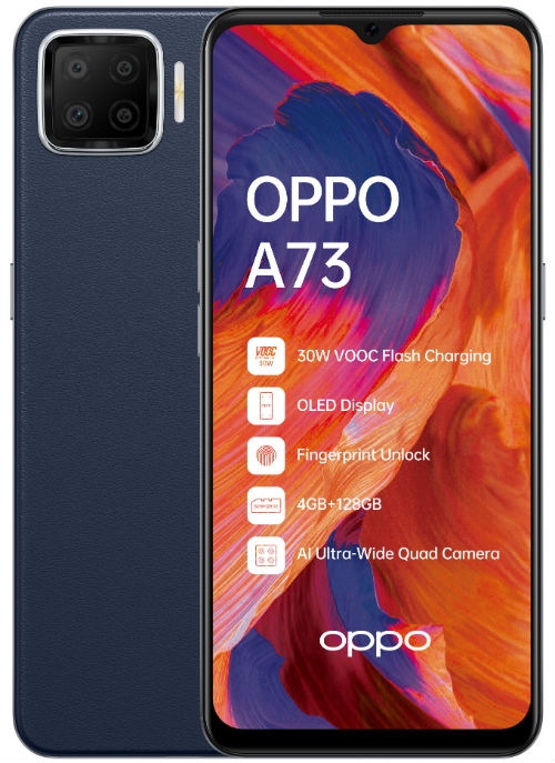 Смартфон OPPO A73 4/128Gb Blue купить - цена, характеристики | COMFY
