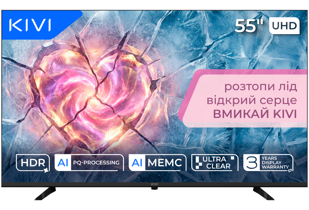 Телевізор Kivi 55U800KB - Фото 1