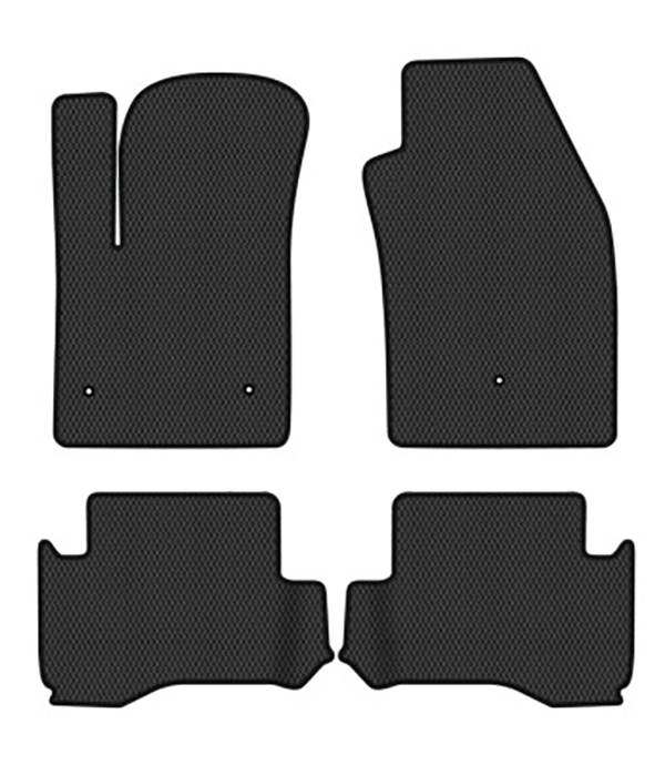 EVA килимки в салон авто EVAtech для 500e Fiat 2013-2020 1 покоління Htb USA FT43915PVC4LA3RBB - Фото 1