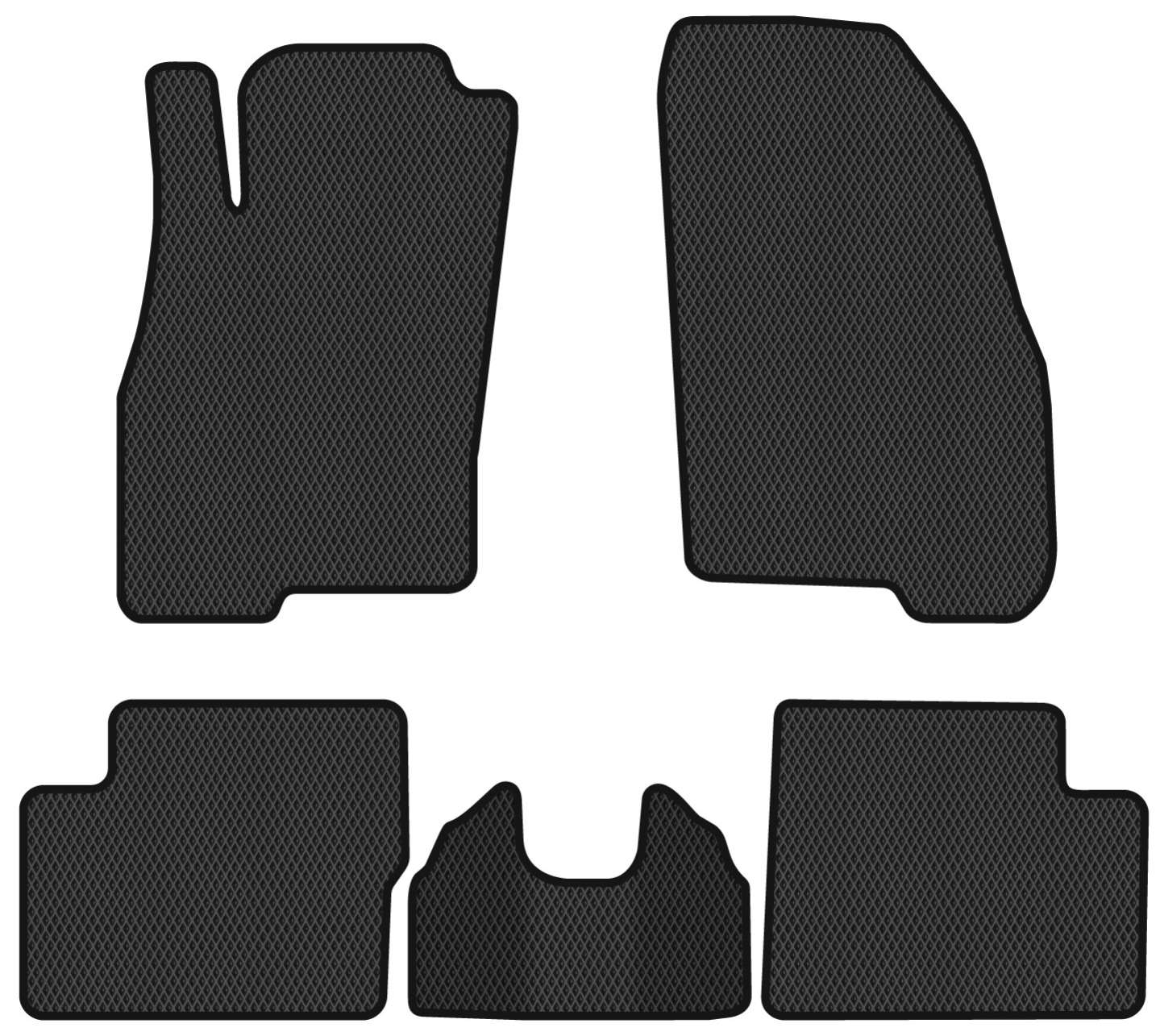 EVA коврики в салон авто EVAtech для Grande Punto (199) 3-doors Fiat 2005-2018 3 поколение Htb EU FT51404CV5RBB - Фото 1