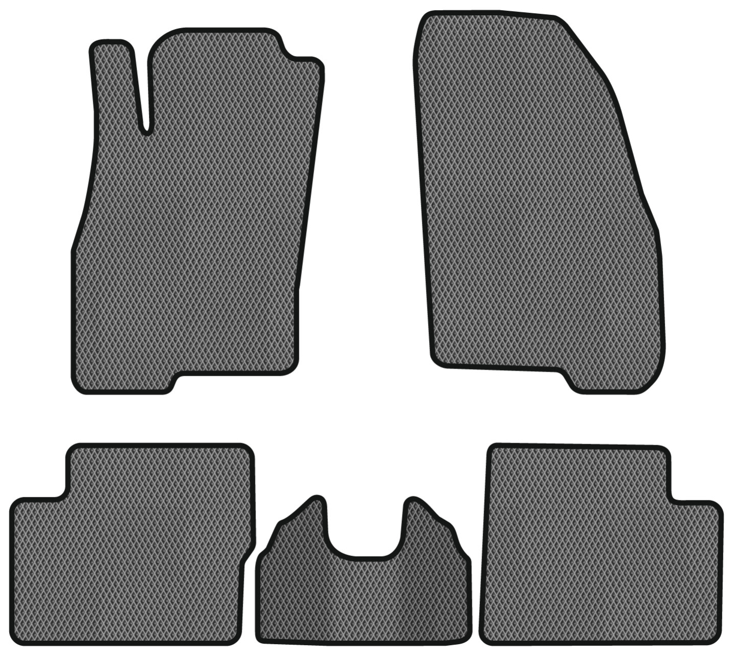 EVA коврики в салон авто EVAtech для Grande Punto (199) 3-doors Fiat 2005-2018 3 поколение Htb EU FT51404CV5RGB - Фото 1
