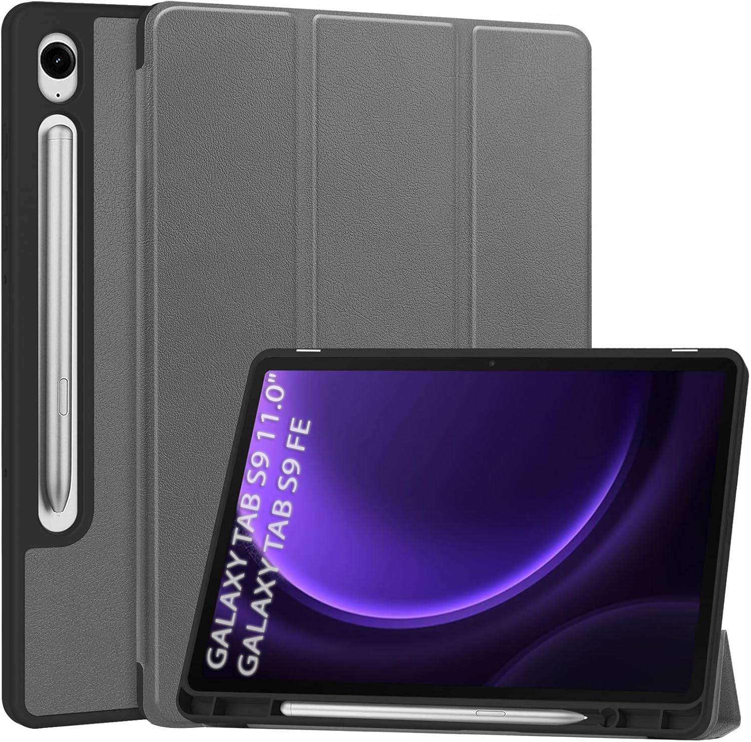 Чехол для планшета BeCover Flexible TPU Mate for Samsung Galaxy Tab S9 (SM-X710/SM-X716)/S9 FE (SM-X510/SM-X516B) 11.0" Grey (712530) - Фото 1