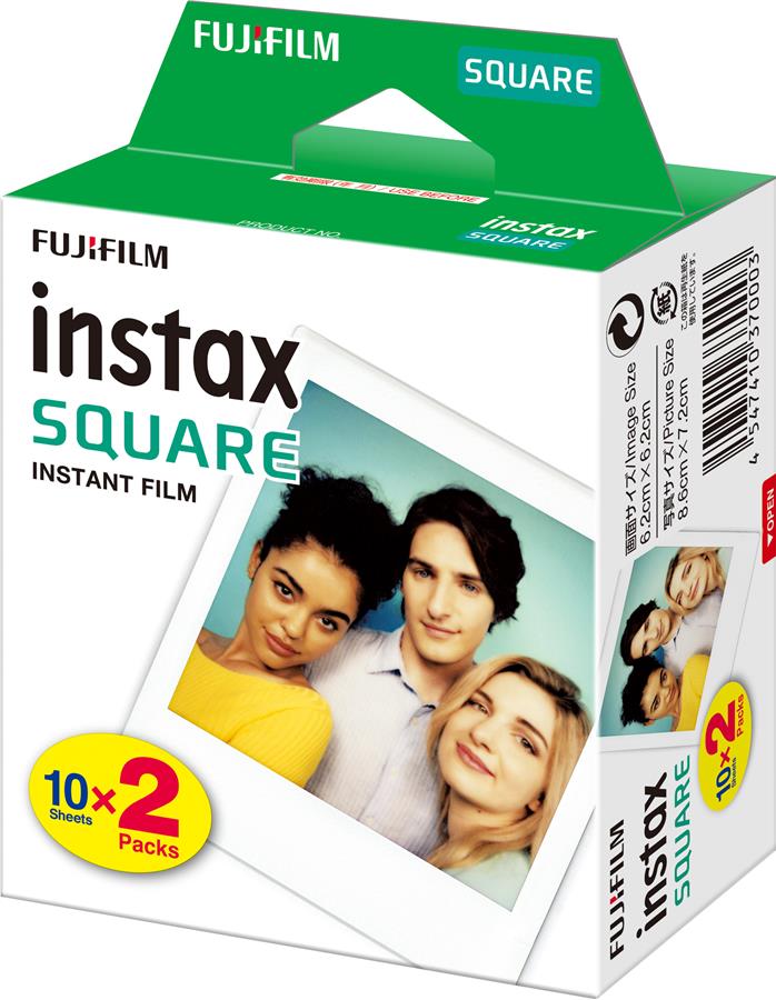 Фотоплёнка Fujifilm Colorfilm INSTAX Square 2х10 шт. (16576520) - Фото 1