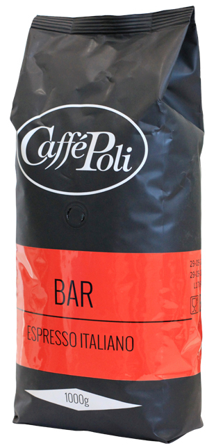 Кофе в зернах Caffe Poli Bar 1кг - Фото 1