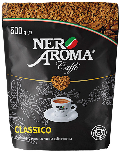 Кофе растворимый Nero Aroma 500 г (4820093485395) - Фото 1