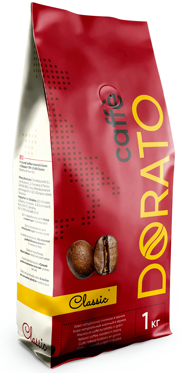 Кофе в зернах Caffe Dorato Classic 1 кг - Фото 1