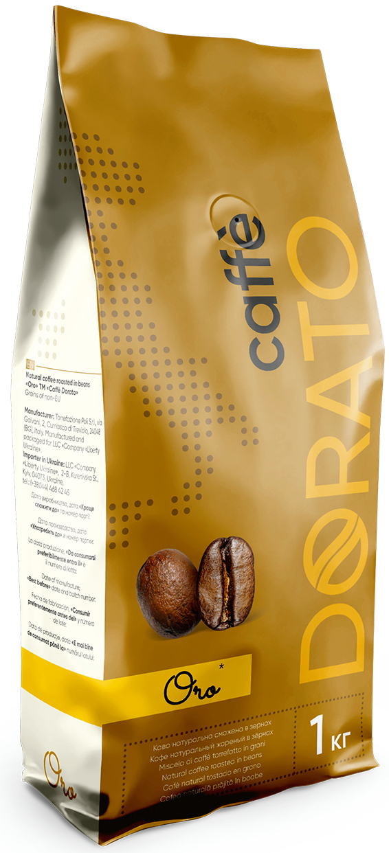 Кофе в зернах Caffe Dorato Oro 1 кг - Фото 1