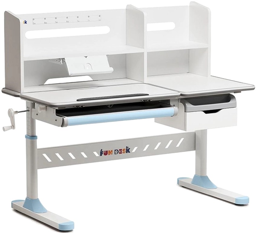 Парта школьная FunDesk FIORE II BLUE (1+1+1) - Фото 1