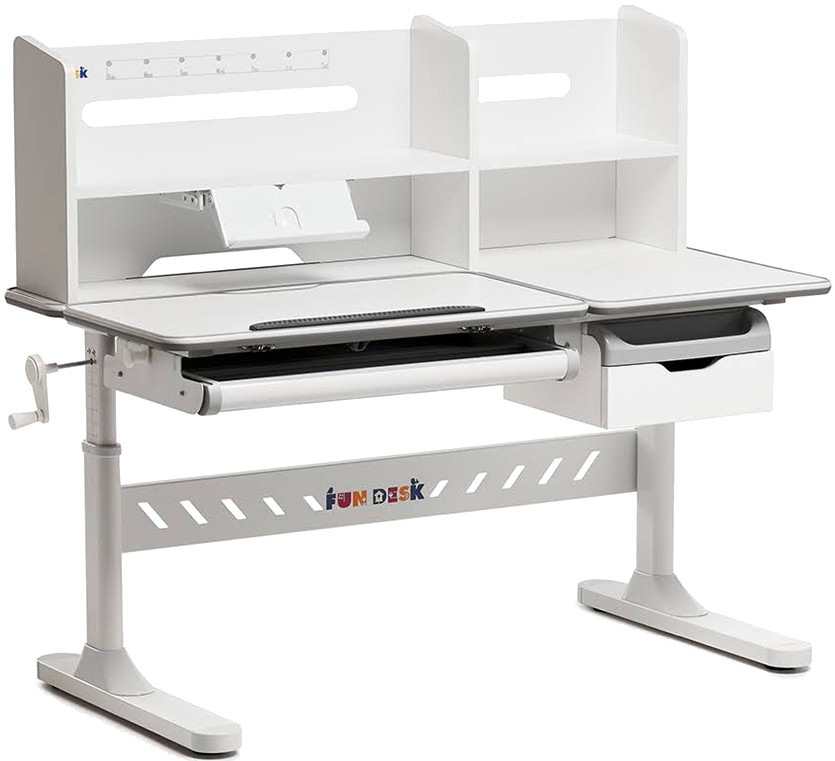 Парта школьная FunDesk FIORE II GREY (1+1+1) - Фото 1