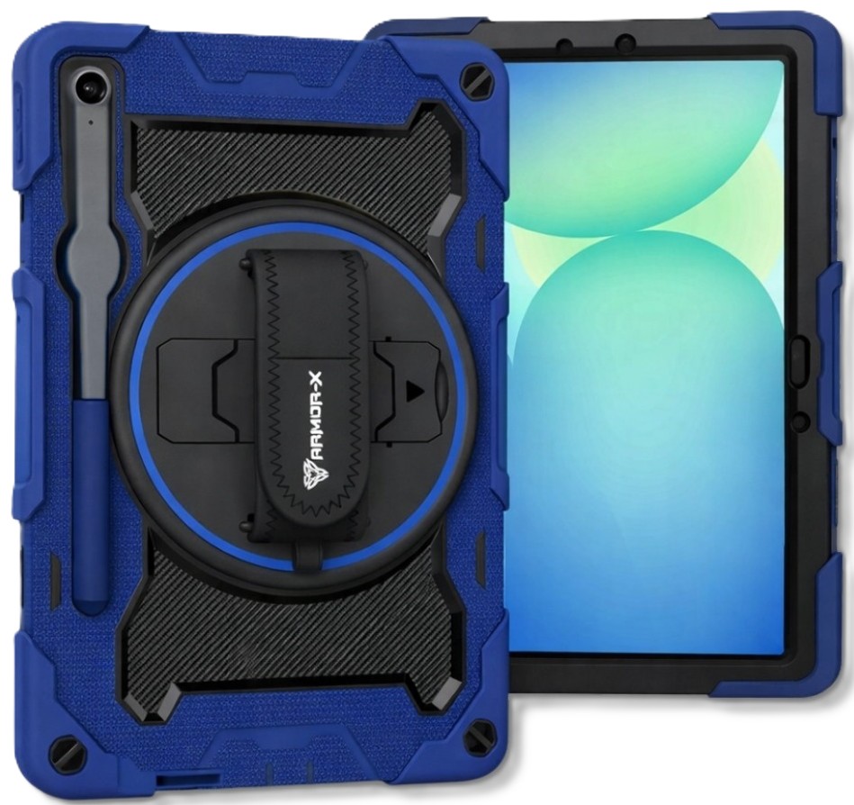 Чехол для планшета BeCover Horizontal handle for Samsung Galaxy Tab S10 FE Plus (SM-X620/SM-X626) 13.1" Deep Blue (714569) - Фото 1