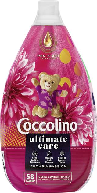 Ополаскиватель для белья Coccolino  Ultimate Care Fuschia passion 870 мл - Фото 1