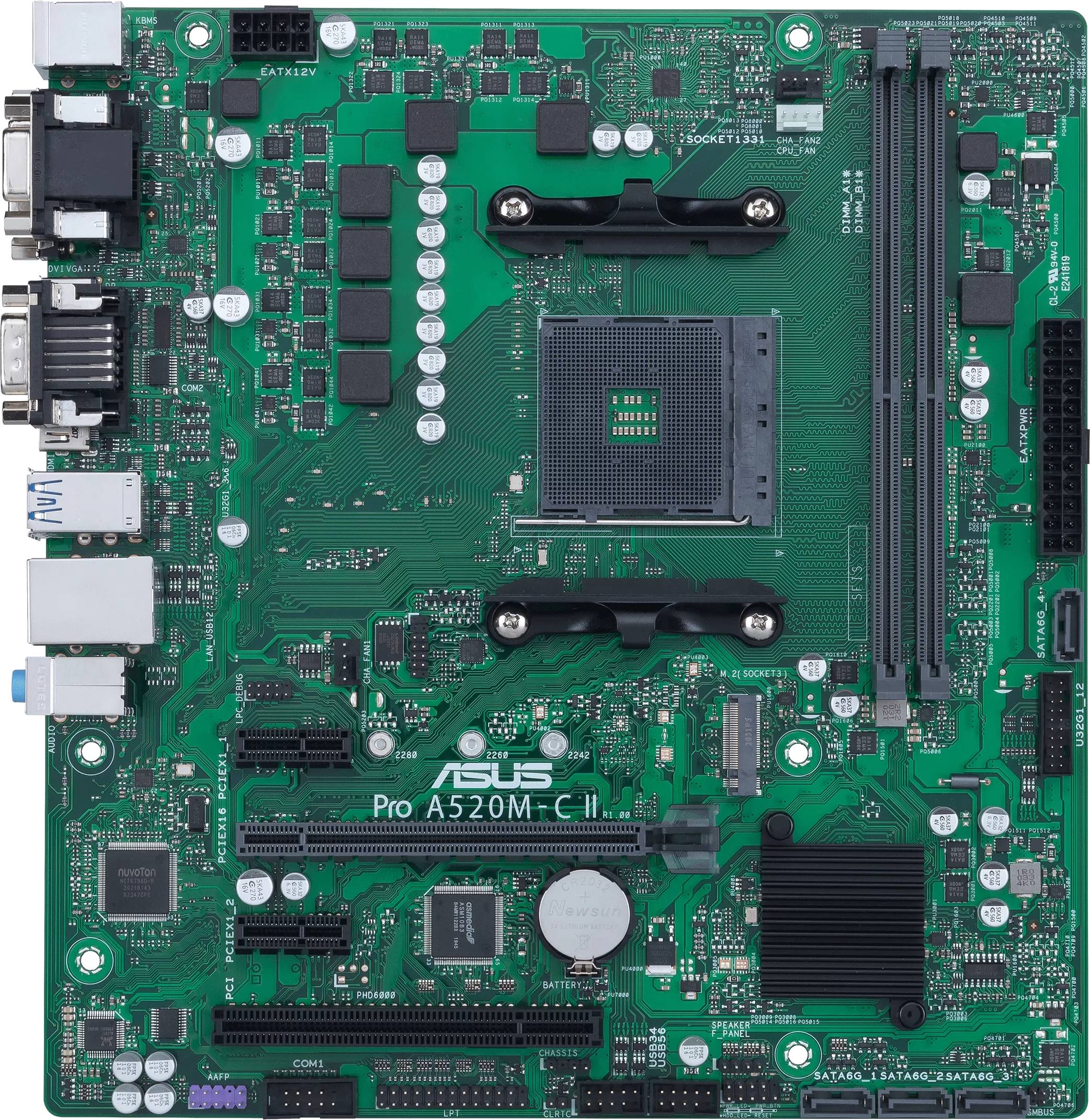 Материнская плата Asus PRO A520M-C II/CSM DDR4 - Фото 1