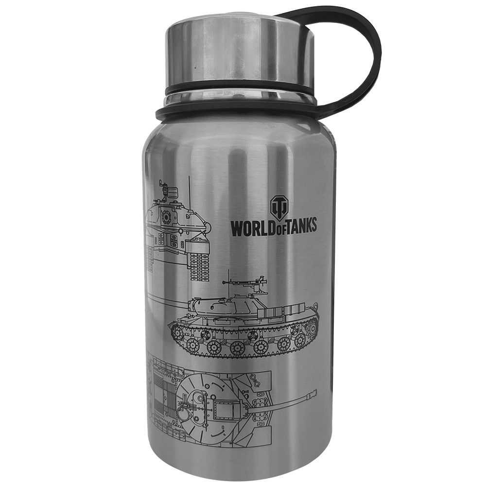 Термос World of Tanks 650 мл Стальной (FWGTHERMOS23STL00) - Фото 1