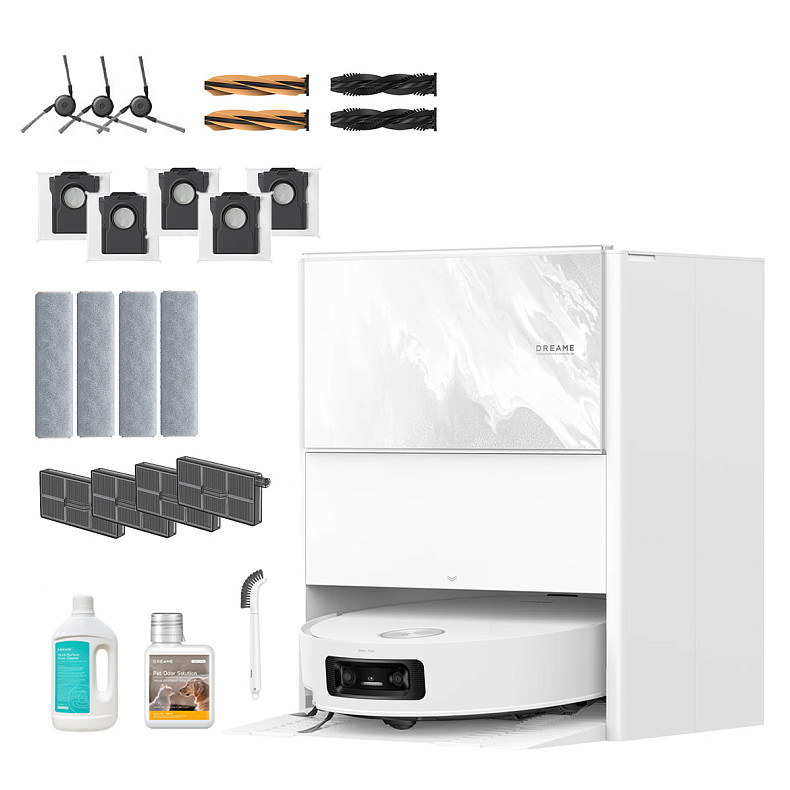 Робот-пилосос миючий Dreame Aqua 10 Ultra Track Complete White (RLR81CE-1-WH) - Фото 1