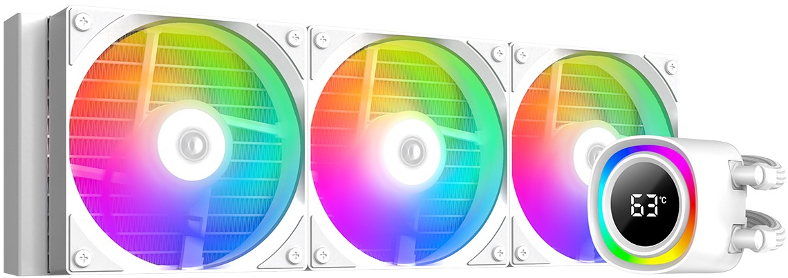 Купить Водяная система охлаждения ID-Cooling FX360 TD White - Фото 1 Водяная система охлаждения ID-Cooling FX360 TD White - Фото 1