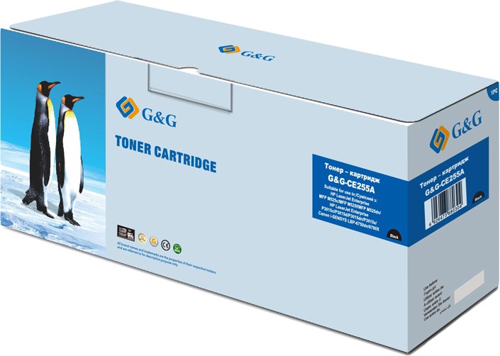 Картридж для лазерных принтеров/МФУ G&G HP LJ P3015 series-G&G-724 Black (6000 стр) (G&G-CE255A) - Фото 1