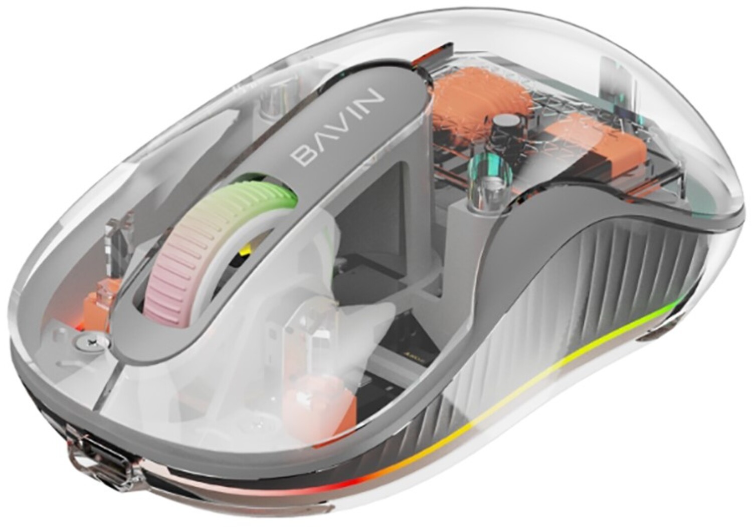 Мышь беспроводная Bavin G-K-992 RGB Wireless Gray - Фото 1