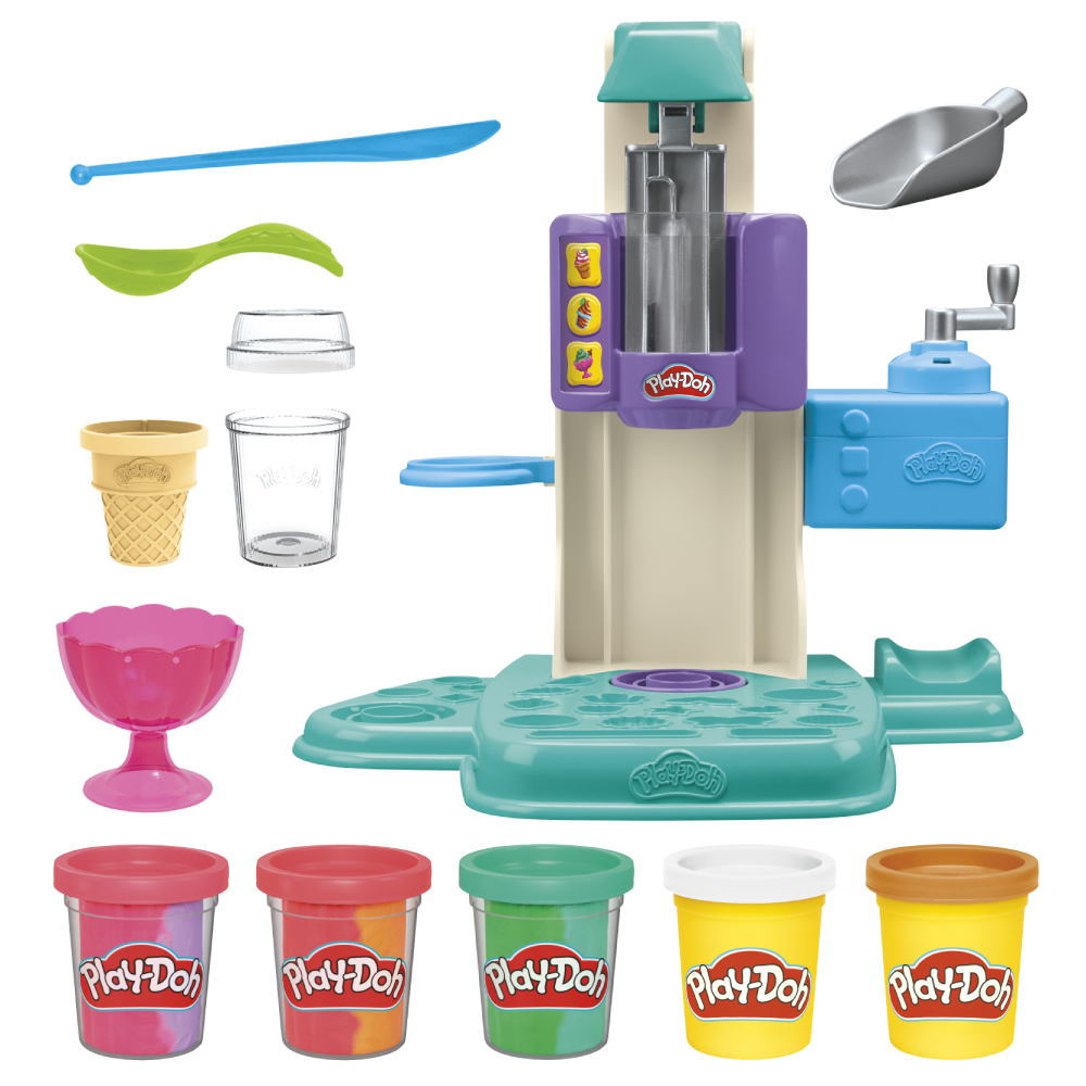 Набори для ліплення Hasbro Play Doh Райдужний вихор морозива (G0028) - Фото 1