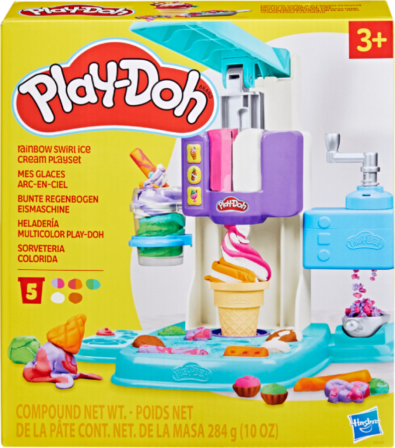Набори для ліплення Hasbro Play Doh Райдужний вихор морозива (G0028) - Фото 1