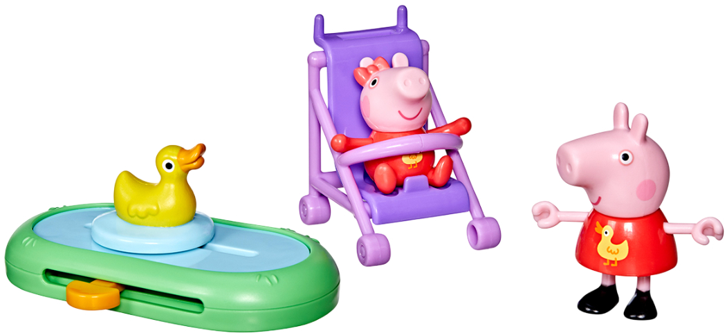 Набор игровых фигурок Peppa Pig FIGURINES серии Моменты с Пеппой – СЕСТРИЧКИ НА ПРОГУЛКЕ (G0528) - Фото 1