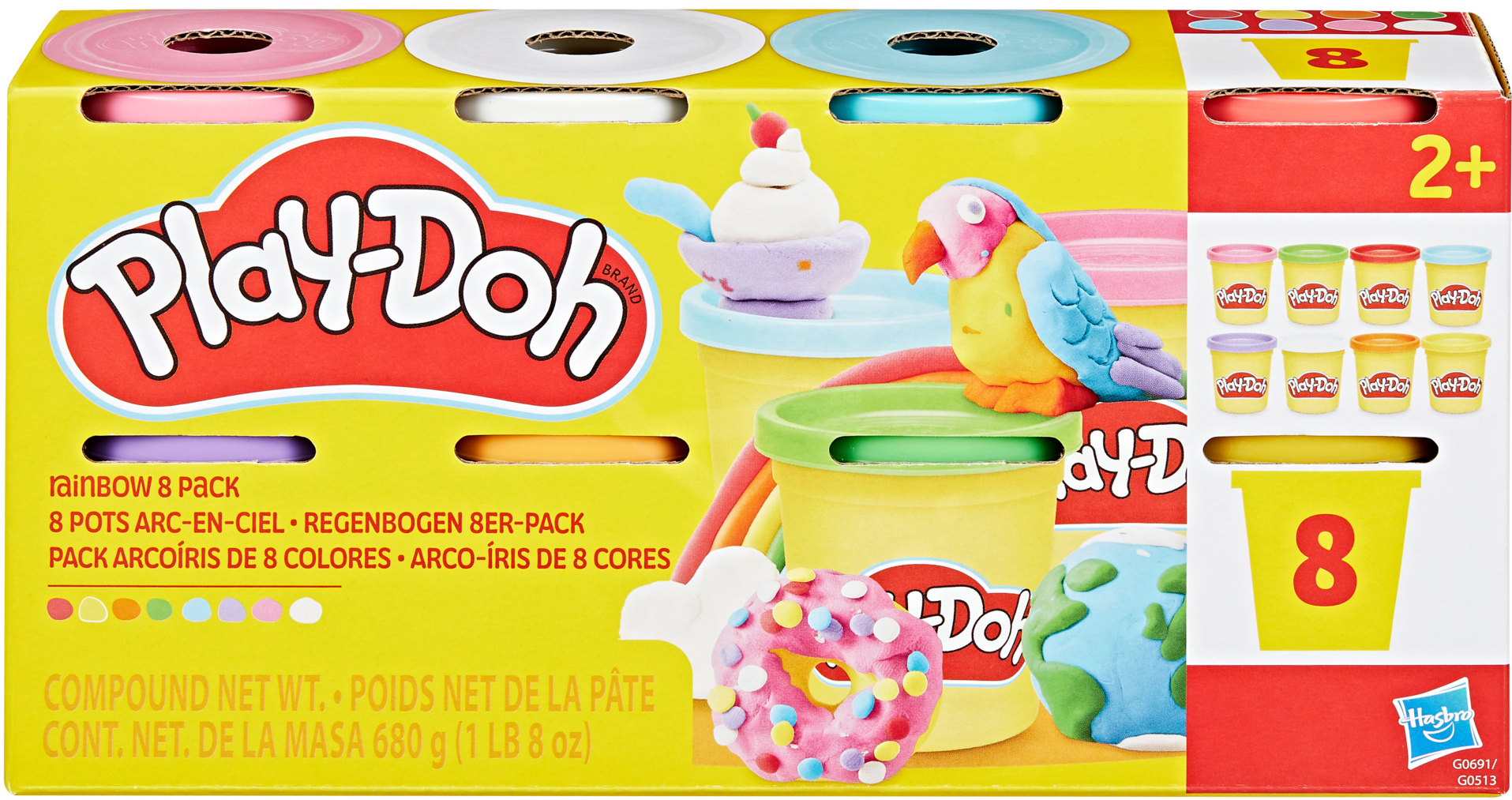 Купить Расходники Hasbro Play-Doh 8 баночек (G0513_G0691) - Фото 1 Расходники Hasbro Play-Doh 8 баночек (G0513_G0691) - Фото 1