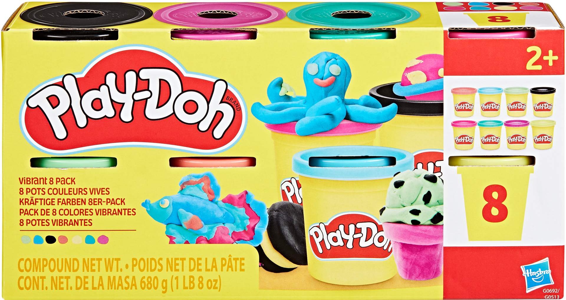 Купить Расходники Hasbro Play-Doh 8 баночек (G0513_G0692) - Фото 1 Расходники Hasbro Play-Doh 8 баночек (G0513_G0692) - Фото 1