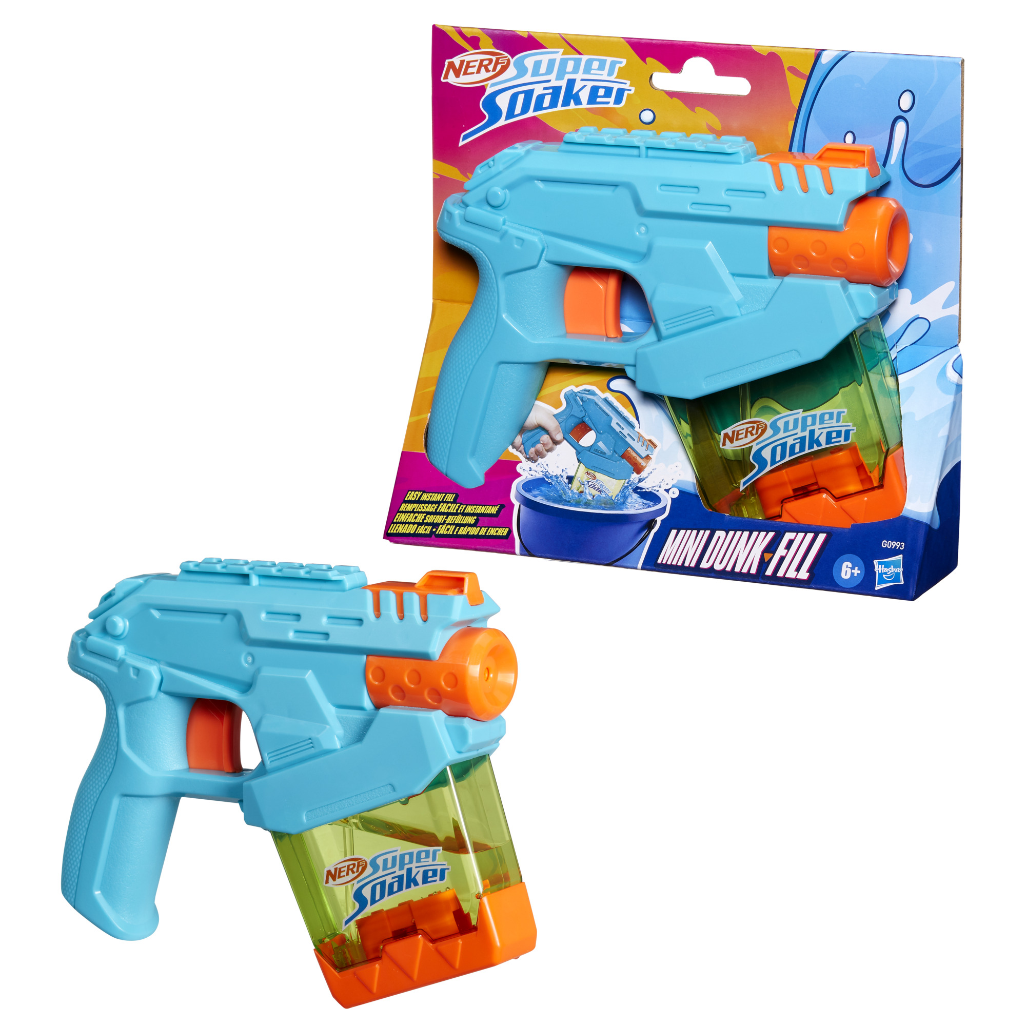Водяной бластер Hasbro NERF "Мини Данк Фил" серии "Нерф Супер Сокер" (G0993) - Фото 1