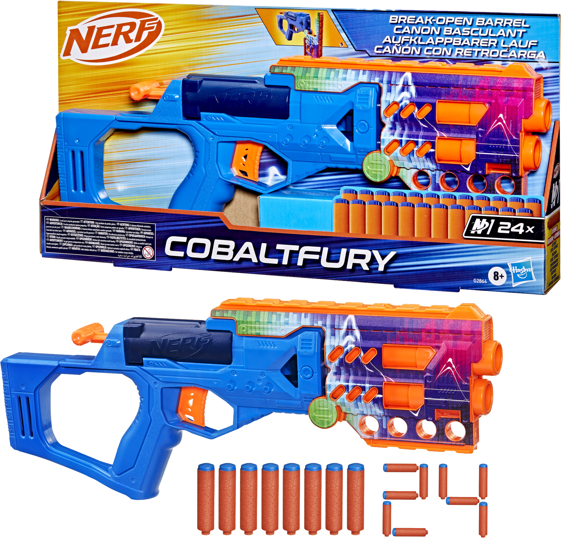 Бластер многозарядный Hasbro Nerf N Series Cobaltfury (G2864) - Фото 1
