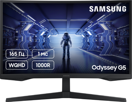 Монітор ігровий Samsung Odyssey G5 (LS27CG550EIXCI/UA)