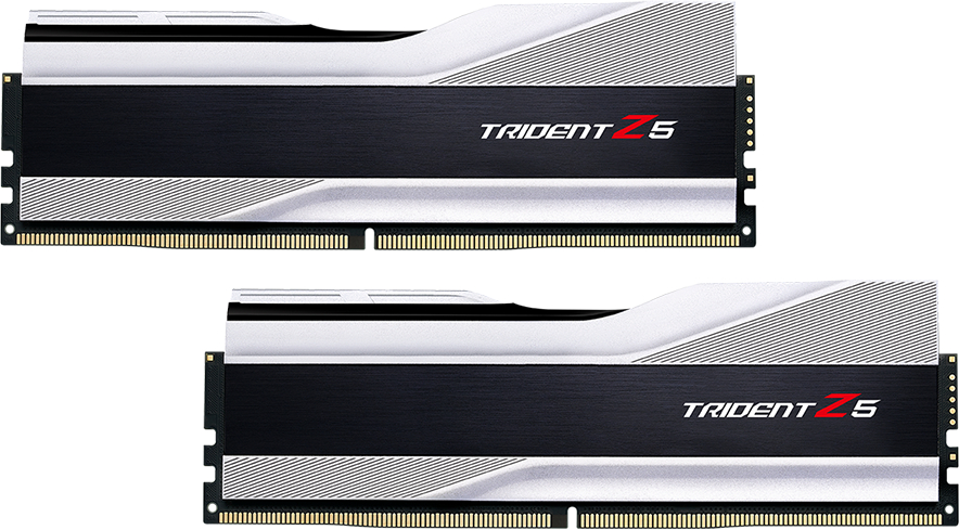 Память DDR G.Skill DDR5 2x16GB/6000 Trident Z5 Silver (F5-6000J3636F16GX2-TZ5S) - Фото 1