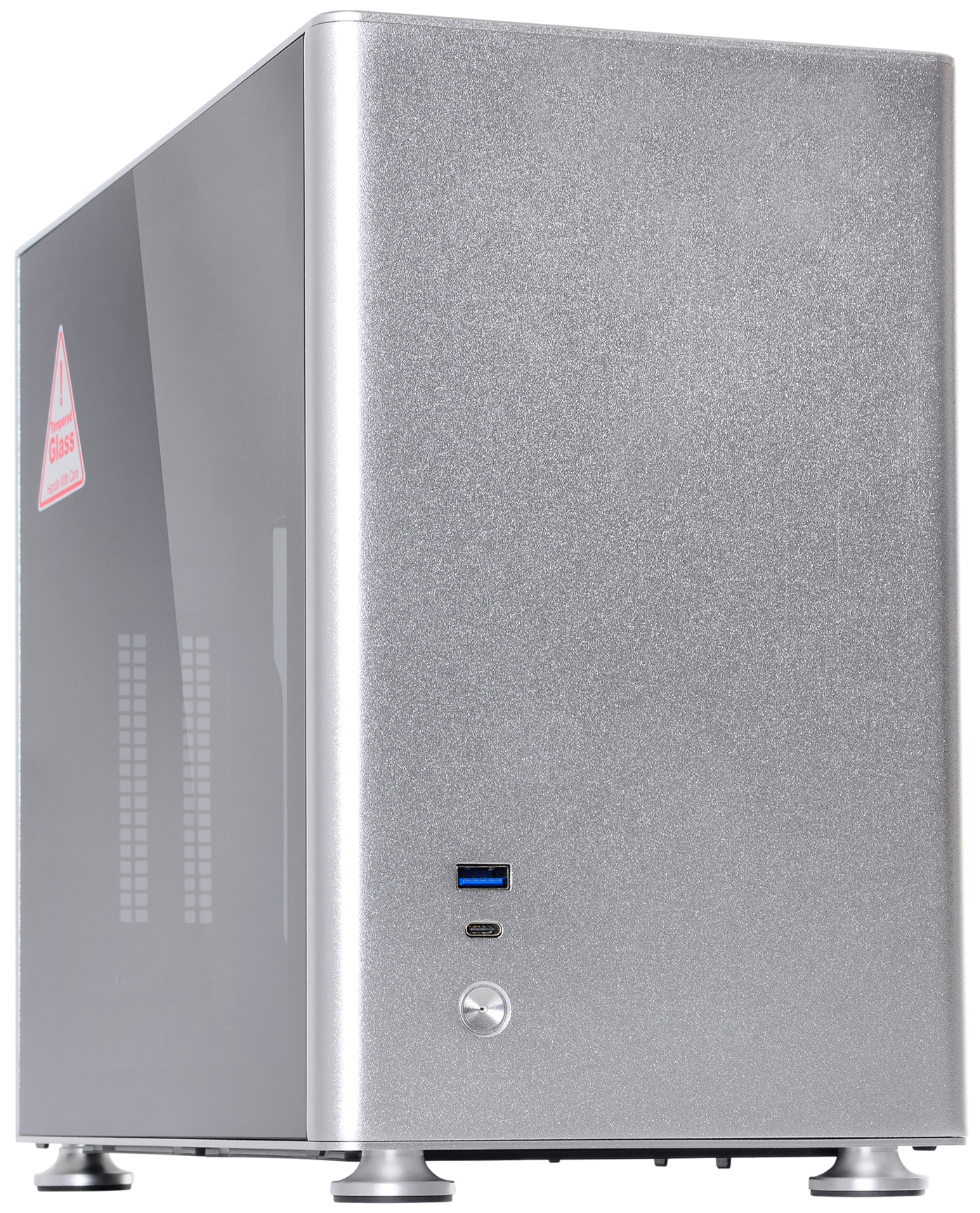 Корпус QUBE A4 Aluminum Silver (QBA4I_WSNU3) - Фото 1
