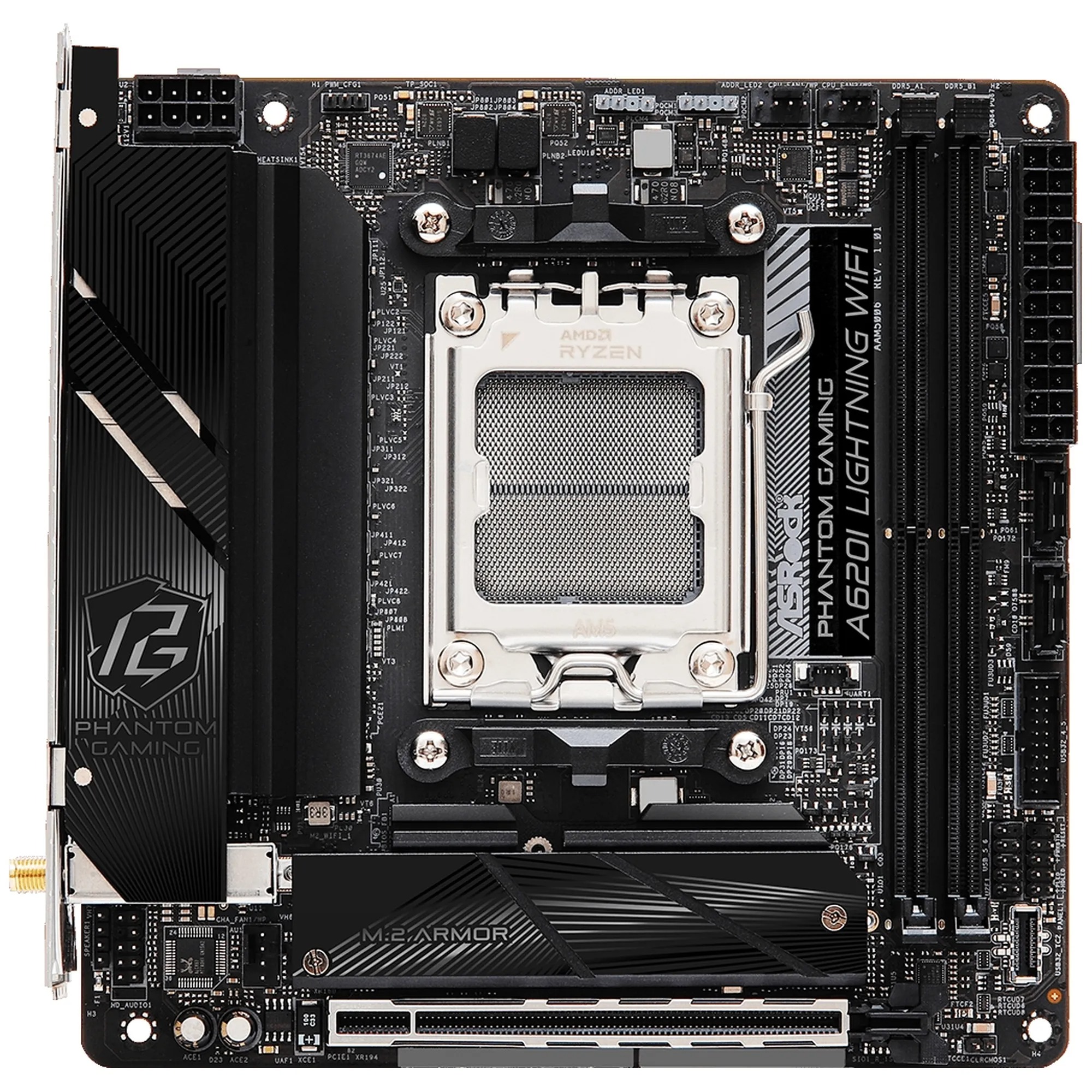 Материнська плата ASRock A620I LIGHTNING WIFI DDR5 - Фото 1
