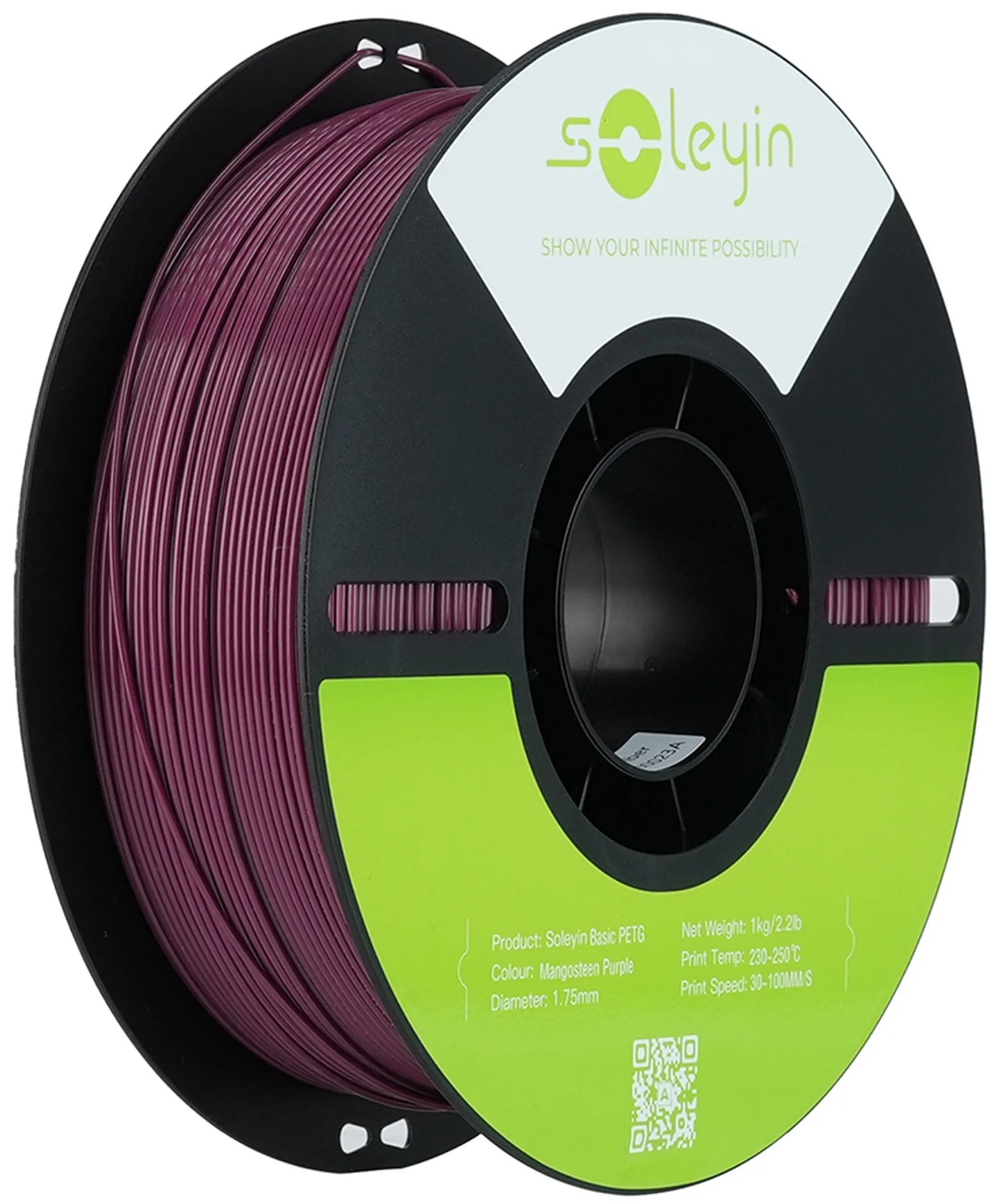 Нитка для PETG-картриджа Creality Filament Soleyin 1.75 мм мангостиновий фіолет (3301030161) - Фото 1