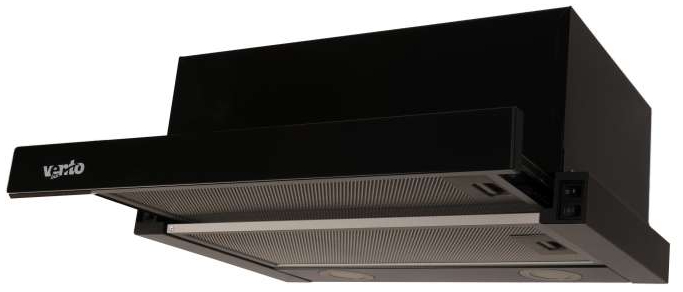 Витяжка вбудована Ventolux GARDA 50 BK (500) LED - Фото 1