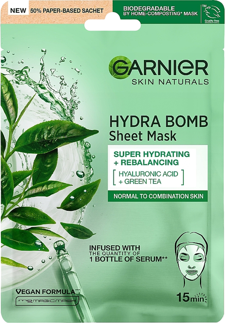 Купить Маска для лица Garnier 28 г (3600542385329) - Фото 1 Маска для лица Garnier 28 г (3600542385329) - Фото 1