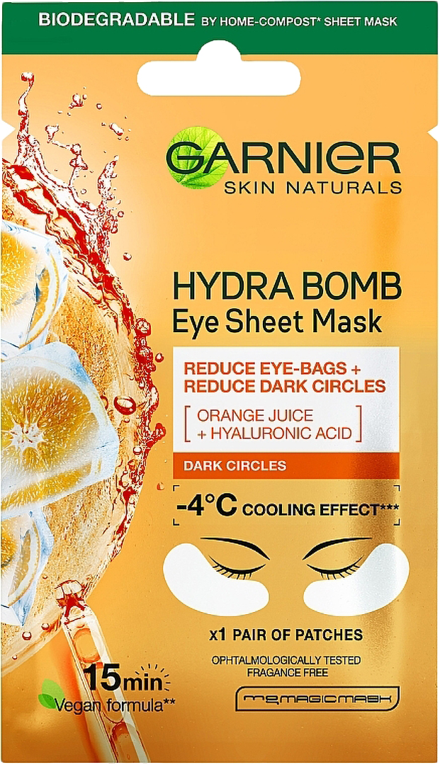 Купить Патчи для кожи вокруг глаз Garnier уменьшение кругов под глазами (3600542154840) - Фото 1 Патчи для кожи вокруг глаз Garnier уменьшение кругов под глазами (3600542154840) - Фото 1