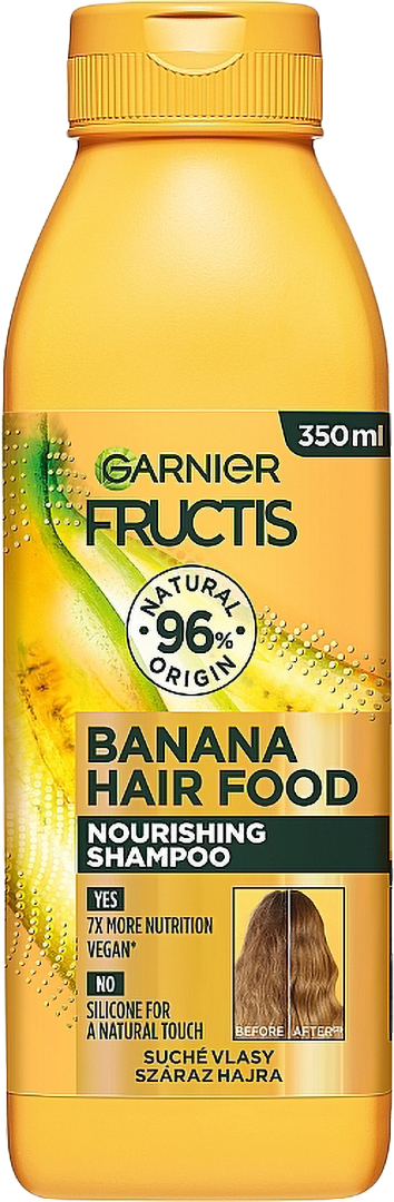 Шампунь женский Garnier Fructis Банан питание для очень сухих волос 350 мл (3600542290111) - Фото 1